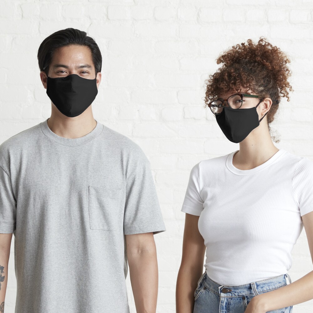 Plain Black Mask