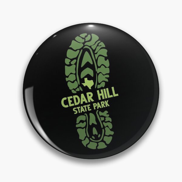 Item preview, Cedar Hill State Park Texas TX Wilderness Hiking Boot Print designed and sold by palmettodigital.
