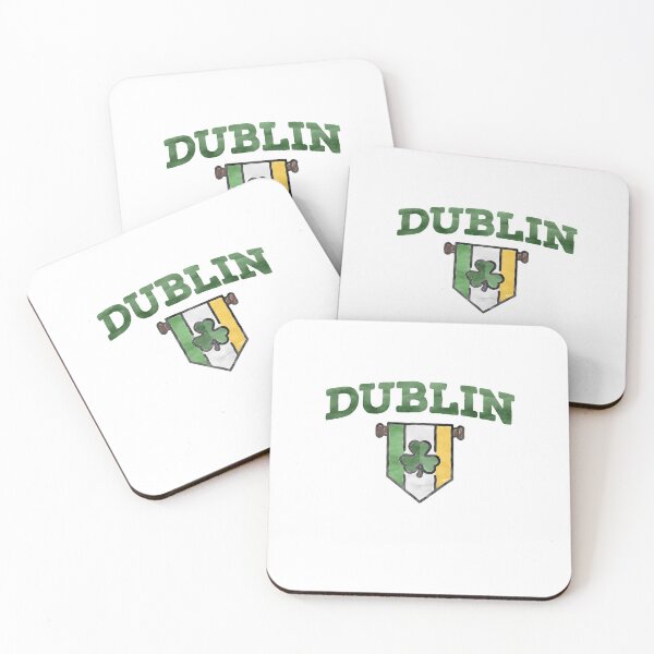 Item preview, Dublin Ireland Travel Irish Shield Watercolor designed and sold by sharedipmemes.