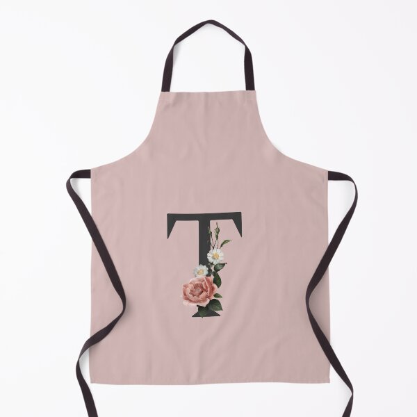 Item preview, Black On Pink Monogram Letter T | Floral Alphabet designed and sold by SerendipityNow.