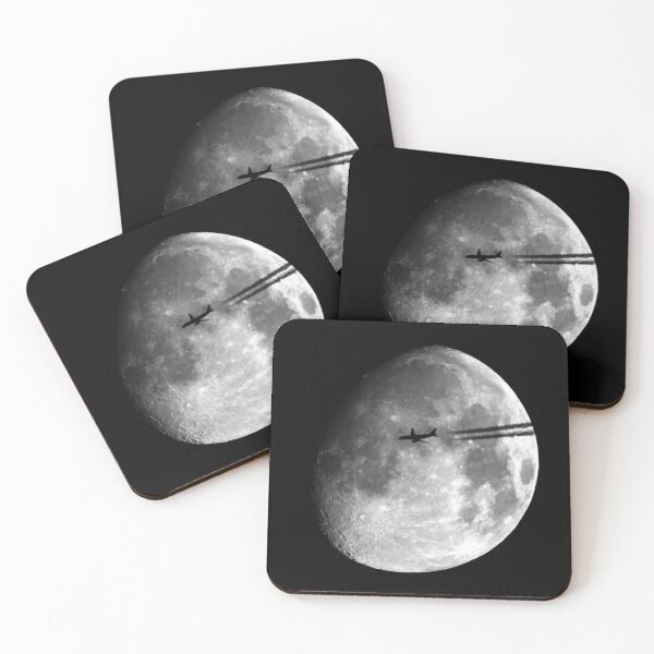 Item preview, Airbus A320 crossing the moon designed and sold by UroliteArt.