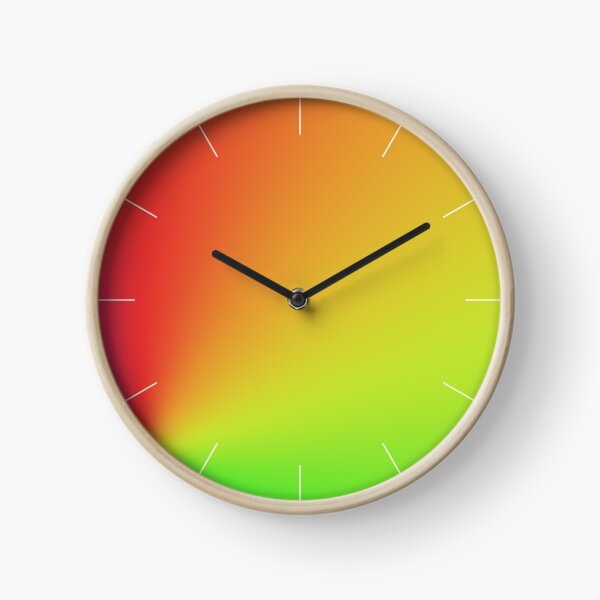 Vivid Orange Clock