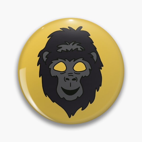 Item preview, Gorilla Mask Pattern Yellow Pack designed and sold by Sunny Collections.
