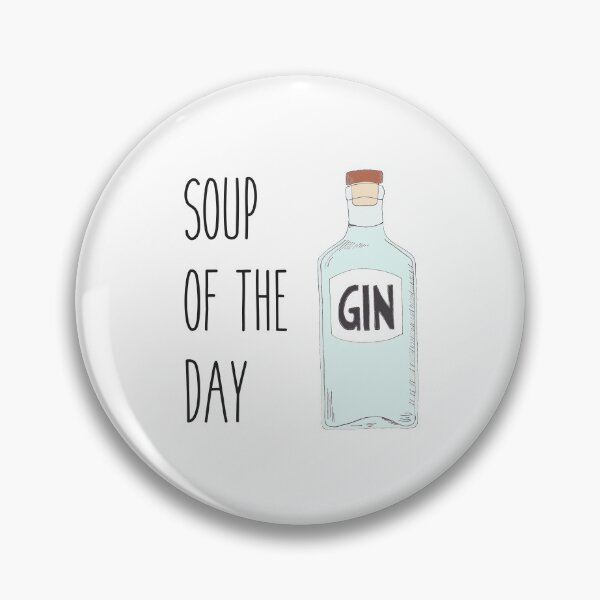 Item preview, Soup of the day gin - Quirky gin lover gift designed and sold by oyptjewellery.