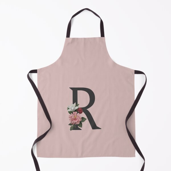 Item preview, Black On Pink Monogram Letter R | Floral Alphabet designed and sold by SerendipityNow.