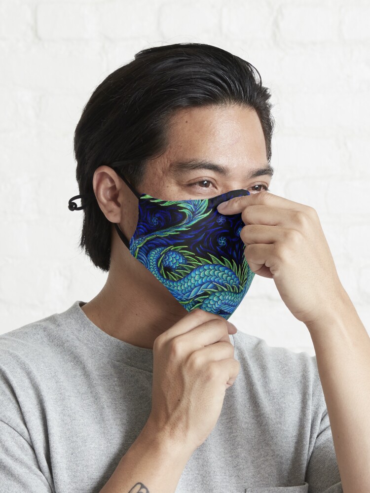 Alternate view of Chinese Azure Dragon Mask