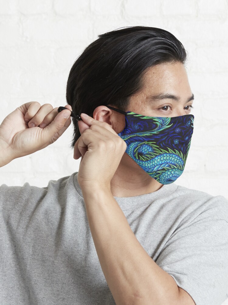 Alternate view of Chinese Azure Dragon Mask