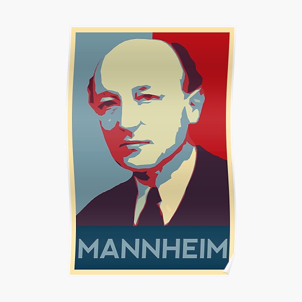 karl mannheim Poster Poster