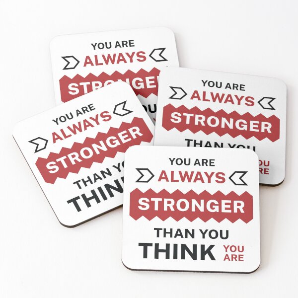 Item preview, You Are Always Stronger Than You Think You Are. Exercise Addicts Quote. Gym Addiction. designed and sold by Trendelicious.