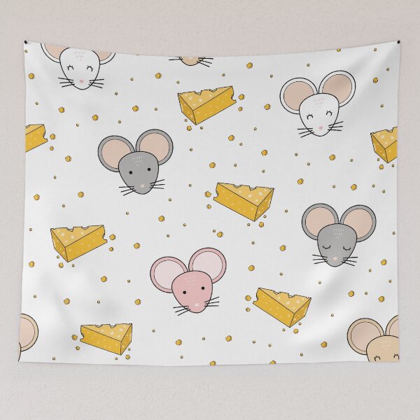 Item preview, Cute Doodle Mouse And Cheese designed and sold by Vector Scout Lab.