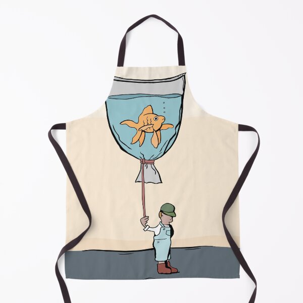Item preview, Man With Pet Goldfish designed and sold by Otter-Grotto.