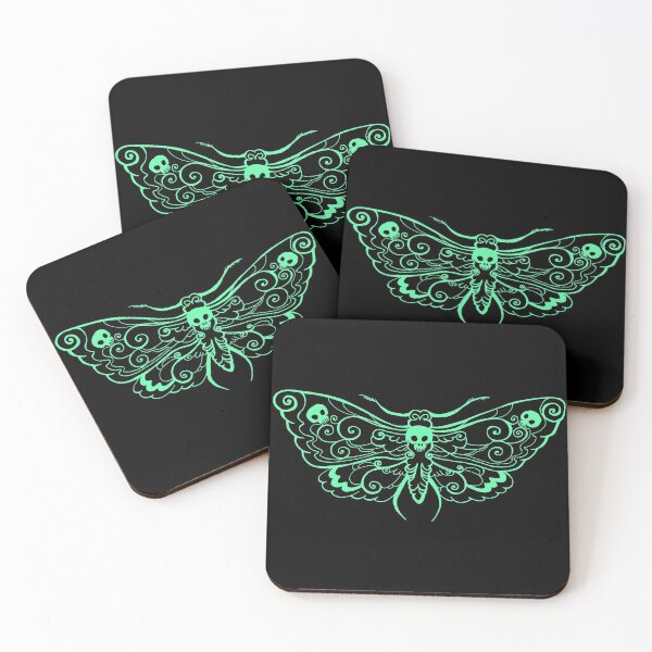 Item preview, Glow Green Hawk Moth designed and sold by FlutterKatArts.