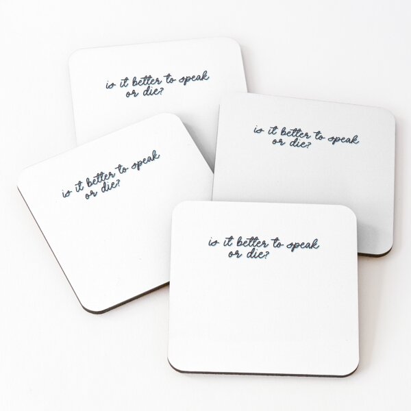 Item preview, Is It Better To Speak Or Die Quote Inspiring designed and sold by sharedipmemes.