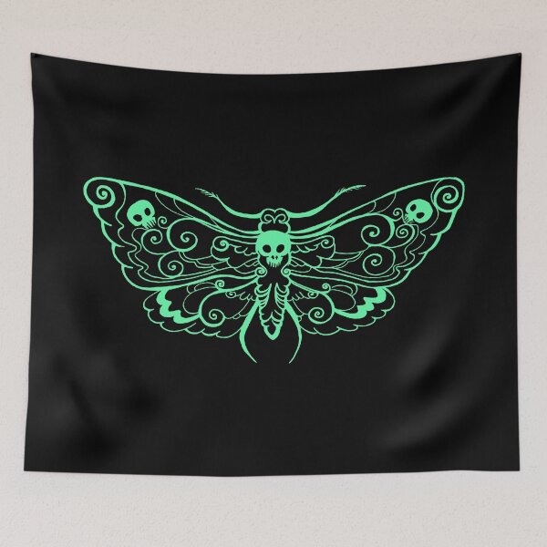 Item preview, Glow Green Hawk Moth designed and sold by FlutterKatArts.
