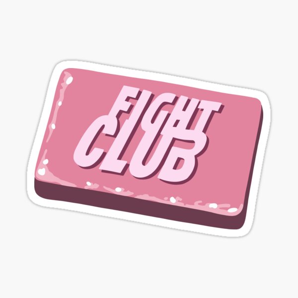 “Fight Club” Sticker by piglet83 | Redbubble