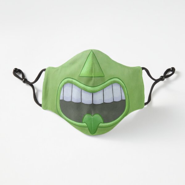 Green Tiki Tongue Mask! Fitted 3-Layer