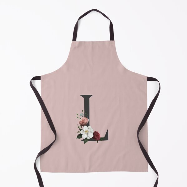 Item preview, Black On Pink Monogram Letter L | Floral Alphabet designed and sold by SerendipityNow.