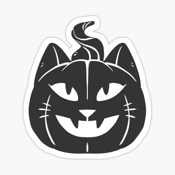 Item preview, Pumpkitten noir et orange designed and sold by kattvalk.