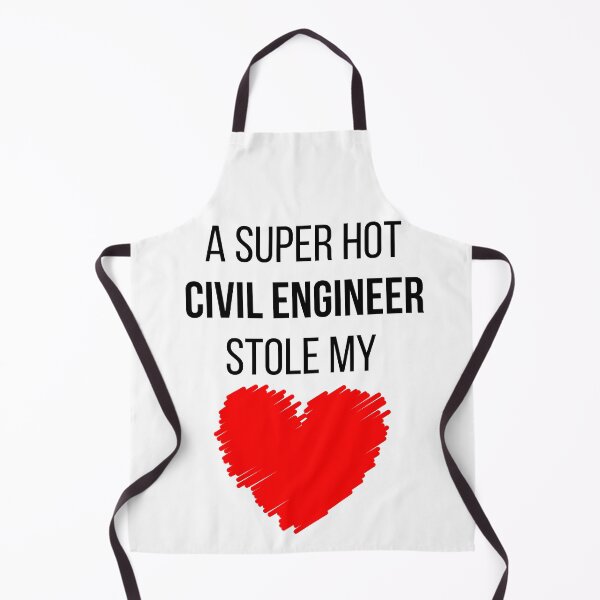 Item preview, Hot Civil Engineer Stole my Heart Funny Civil engineering quote designed and sold by OneTimeEngineer.