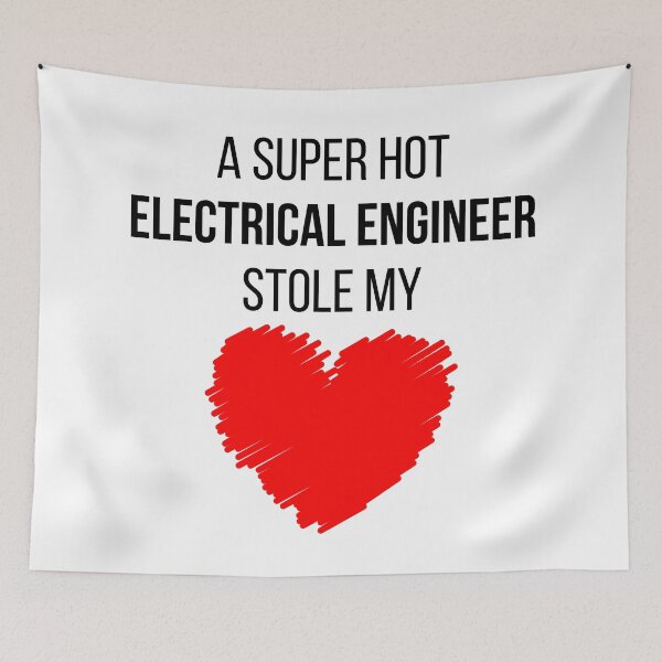Item preview, Hot Electrical Engineer Stole my Heart Funny Electrical engineering quote designed and sold by OneTimeEngineer.