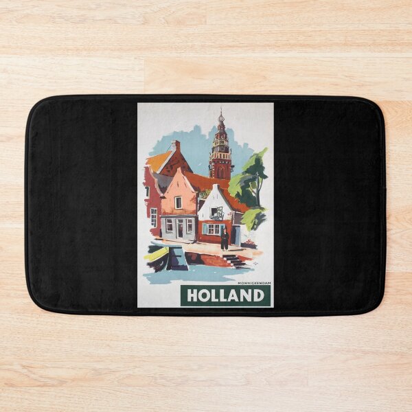 Item preview, Holland retro poster designed and sold by CorasPosters.
