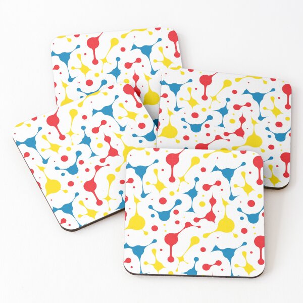 Item preview, Paint splatter pattern in blue,red,yellow, and white designed and sold by RaionKeiji.