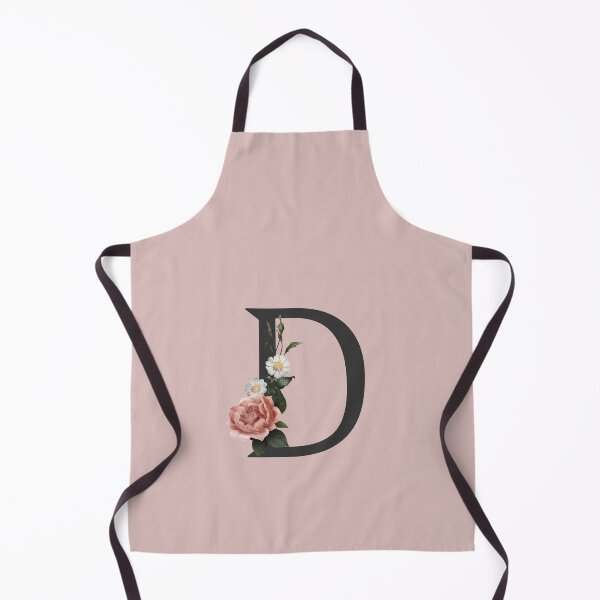 Item preview, Black On Pink Monogram Letter D | Floral Alphabet designed and sold by SerendipityNow.