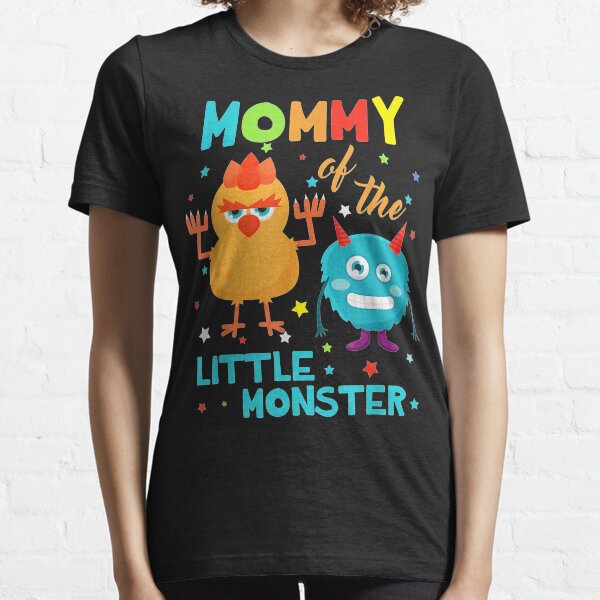 Mommy Of The Little Monster Birthday Family Monster S Essential T-Shirt