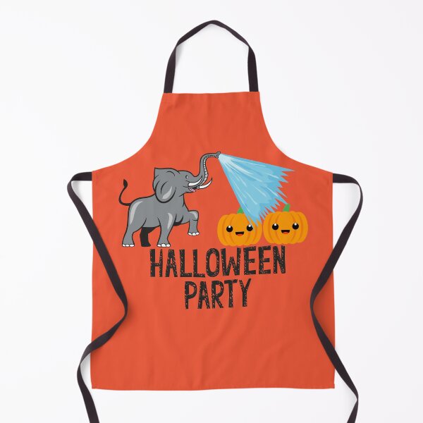 Item preview, Halloween Party Pumpkin Elephant designed and sold by HelloLoriDesign.