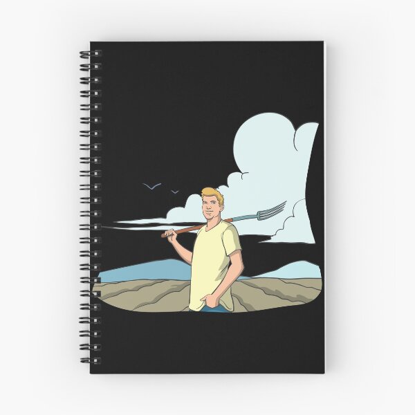 Item preview, Farmer with pitchfork in the field designed and sold by Monkey Ful.
