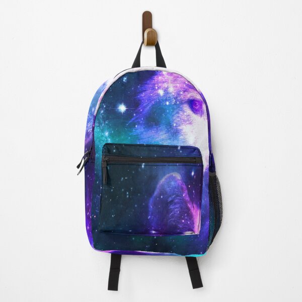 Item preview, Dramabite Wolf Galaxy Surreal Wild Lone Wolves Double Exposure Stars  designed and sold by dramabite.