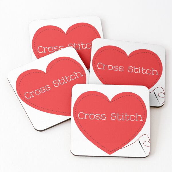 Item preview, Cross stitch love heart designed and sold by RaionKeiji.
