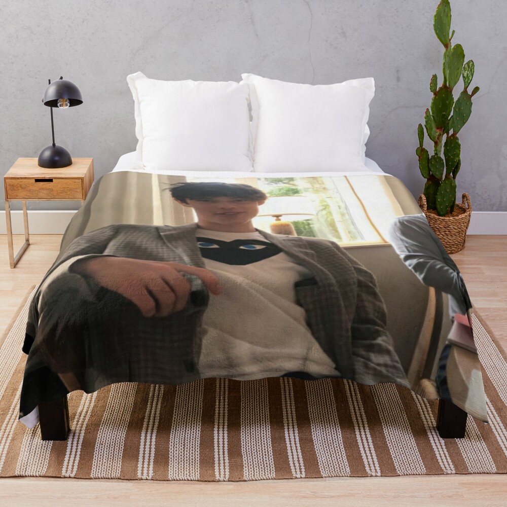 Louis Partridge Throw Blanket for Sale by arianalb