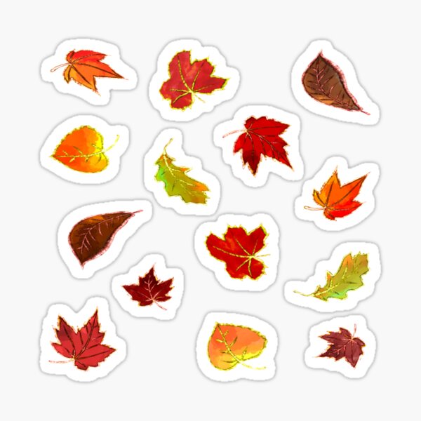 Item preview, Floating Glittery Maple Leaves designed and sold by marykuvic-art.
