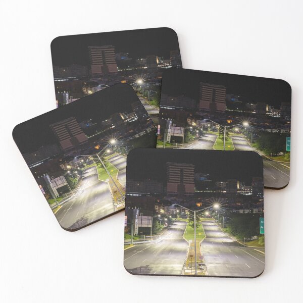 Item preview, A view of a beautiful highway in Monterrey, Mexico at night designed and sold by Hochmann.