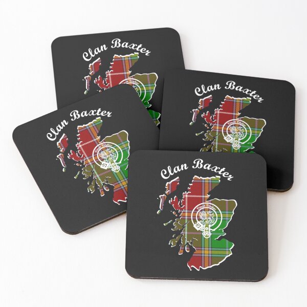 Item preview, Clan Baxter Scotland Map Crest designed and sold by BagTown Clans.