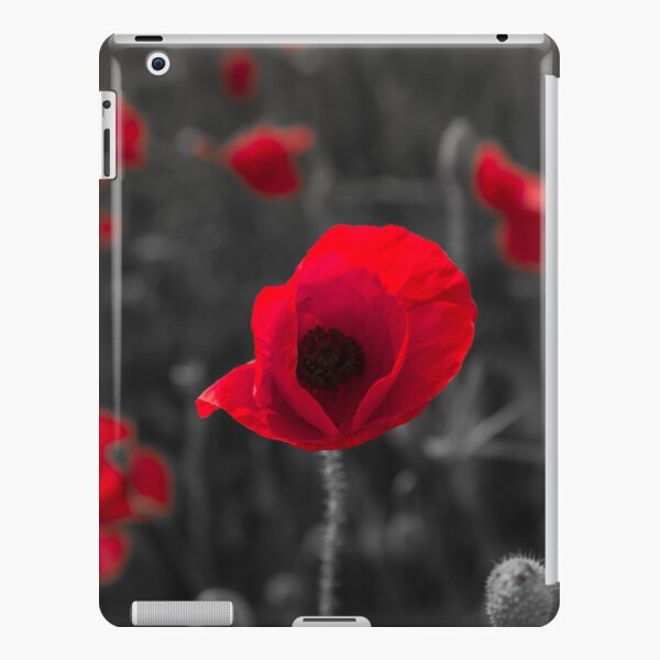 Poppy face and black and white background iPad Snap Case