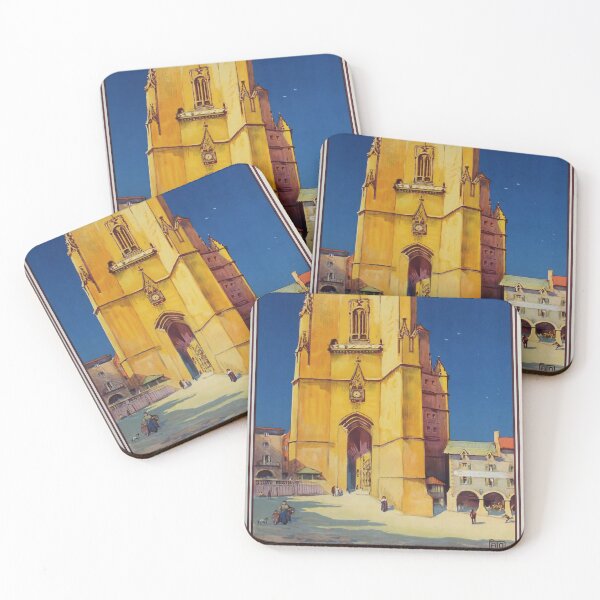 Item preview, Villefranche retro poster designed and sold by CorasPosters.