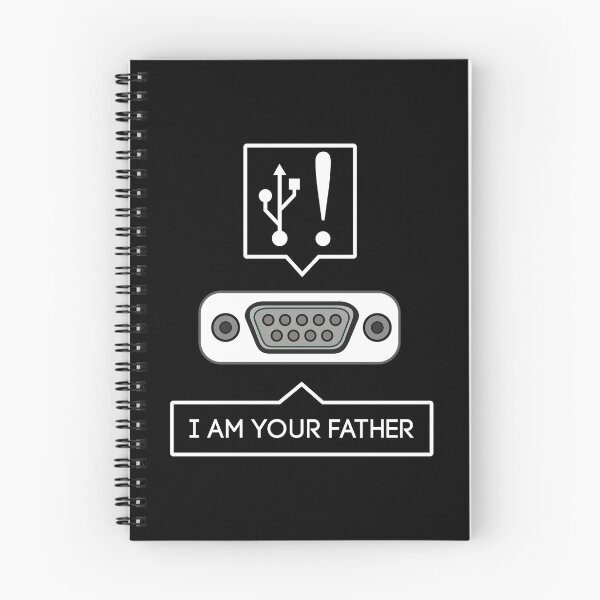 Item preview, USB I am your Father - Serial Port - Funny computer nerds and geeks joke gift meme designed and sold by LookFrog.