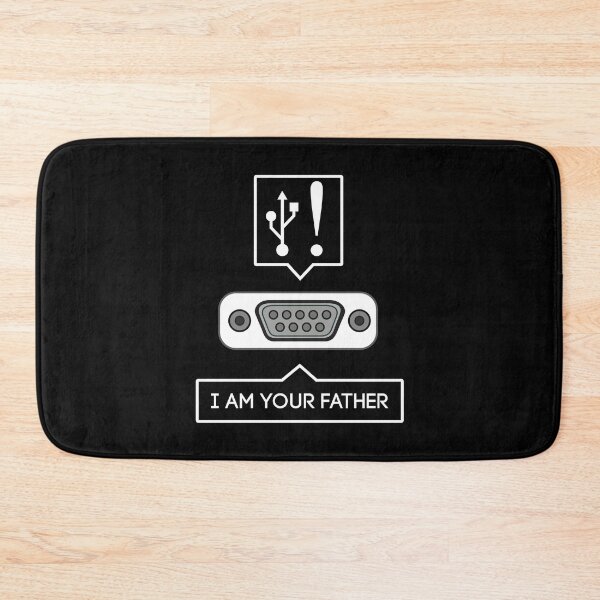 Item preview, USB I am your Father - Serial Port - Funny computer nerds and geeks joke gift meme designed and sold by LookFrog.