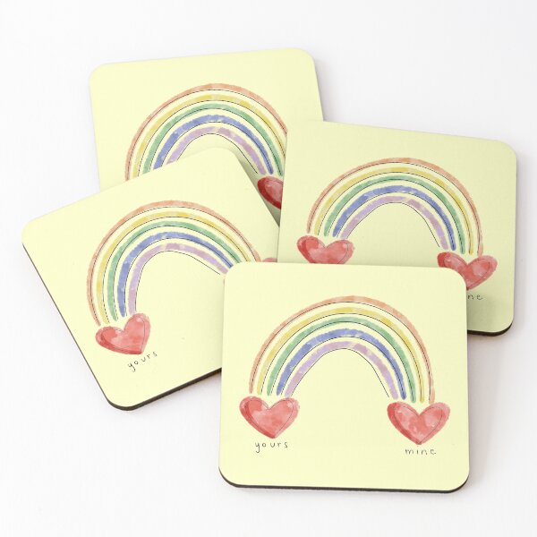 Item preview, rainbow heart couples print designed and sold by abigailscherer.