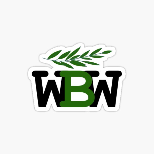 Works by Willow Logo (Transparent) Sticker
