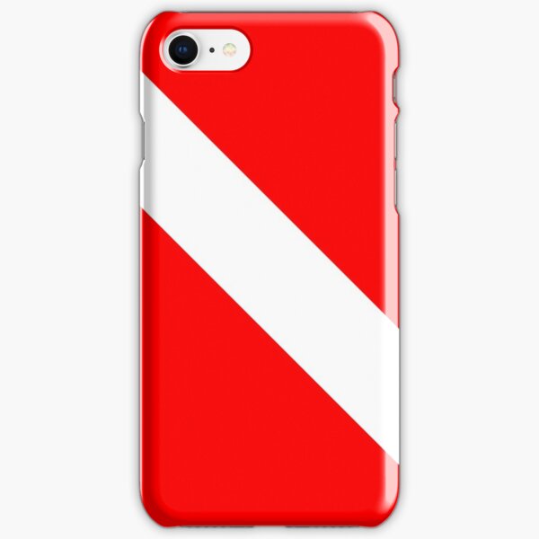 Diver Down SCUBA Flag Red and White iPhone Snap Case