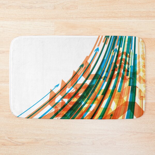Item preview, Abstract orange and blue lines and arrows designed and sold by RaionKeiji.
