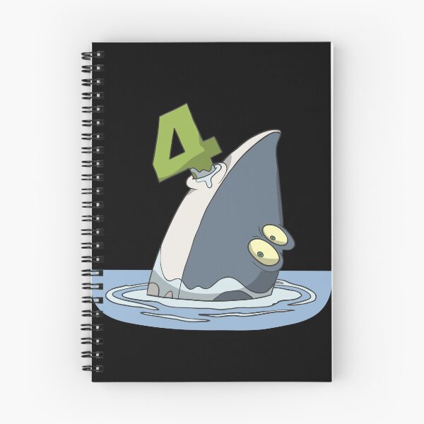 Item preview, Children's 4th birthday present with cute shark designed and sold by Monkey Ful.