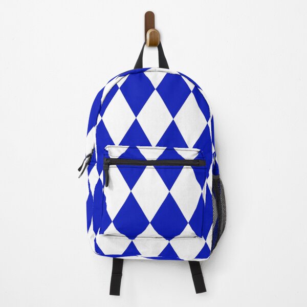 Item preview, Blue and white diamonds checker geometric pattern designed and sold by RaionKeiji.