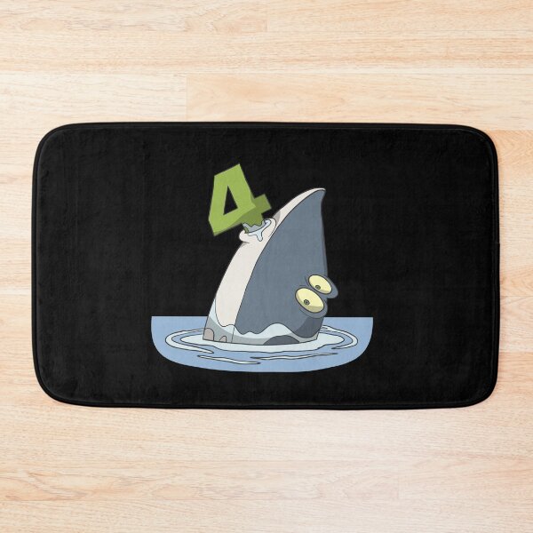 Item preview, Children's 4th birthday present with cute shark designed and sold by Monkey Ful.