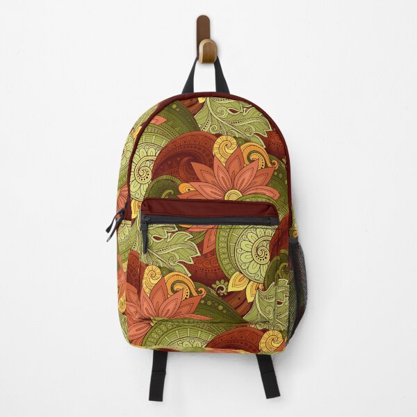 Item preview, Colorful Pattern with Floral Motifs. Ornate Flowers, Leaves and Swirls designed and sold by lissantee.