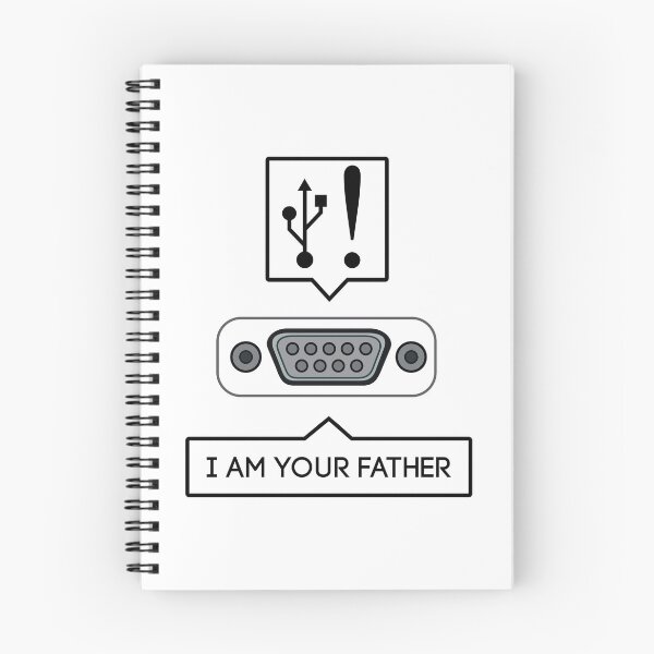 Artikelvorschau, USB, ich bin dein Vater – Serieller Anschluss – Lustiges Witz-Geschenk-Meme für Computerfreaks und Geeks – Schwarz entworfen und verkauft von LookFrog.