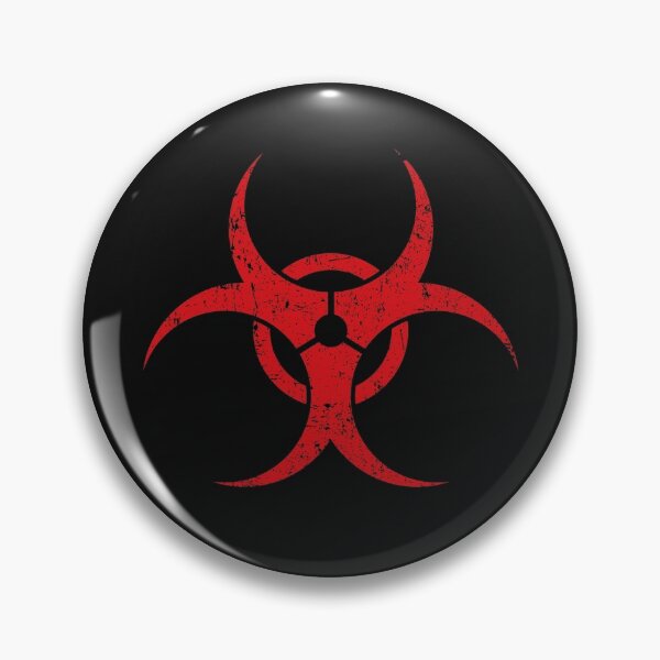 Item preview, Red Biohazard Sign designed and sold by Beepymallow.